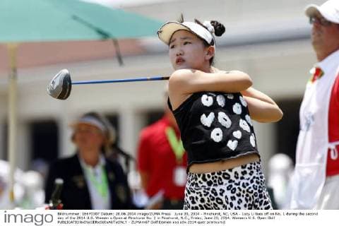 Golf, US Open, Ladies, Eleven-year-old Lucy Li on Day 2