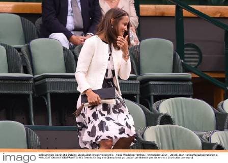 Tennis, Wimbledon, Pippa Middleton visits the tournament
