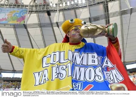 FIFA World Cup 2014, Round of 16, Fans: Colombia - Uruguay