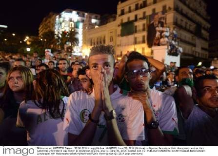 FIFA World Cup 2014, Round of 16, disappointed fans in Algiers