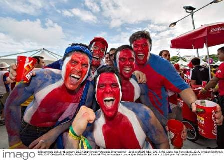 FIFA World Cup 2014, Quarter-finals, Fans: Netherlands - Costa Rica