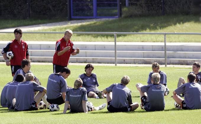 Football, training of the German national team in Berlin