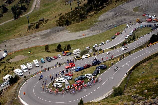 Cycling, Vuelta a Espana, 10th stage, Mancebo ahead of Heras and Mentchov