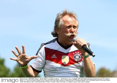 Football World Cup 2014, music acts during the reception of the DFB team on the Fan Mile