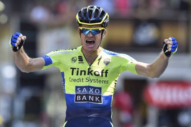 Cycling, Tour de France, Michael Rogers winner of stage 16, Nibali still in yellow