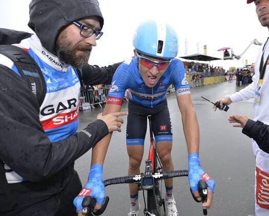 Cycling, Tour de France, Ramunas Navardauskas winner of stage 19, Nibali still in yellow