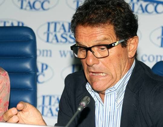 Football, World Cup evaluation: PK with Russia's national coach Fabio Capello
