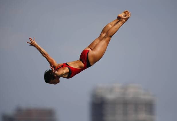 Swimming, Cliff diver Anna Bader banned for two years for doping, archive pictures