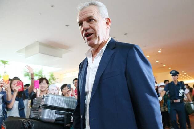 Football, Arrival of Japan's new national coach Javier Aguirre in Tokyo