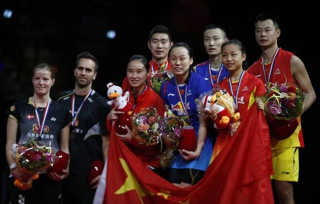 Badminton, World Championships in Copenhagen, Award Ceremony