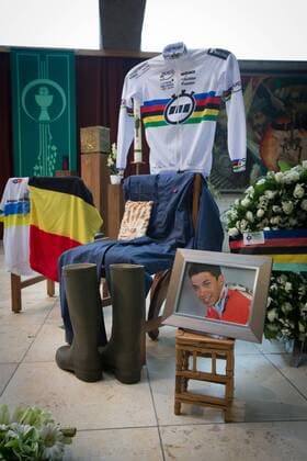 Cycling, funeral of Igor Decraene