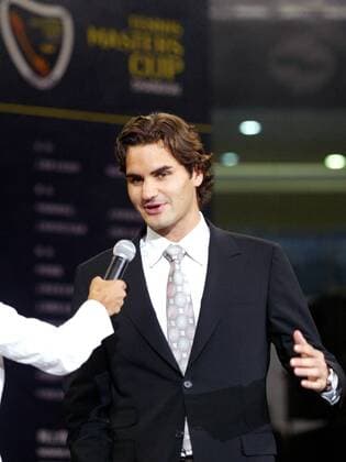 Tennis, ATP Masters, Roger Federer arrives in Shanghai