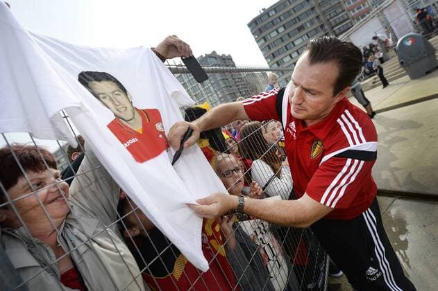 Football, Belgian National Team Fan Day in Ostend