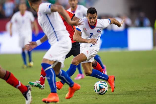 Football, Friendly match Chile - Mexico