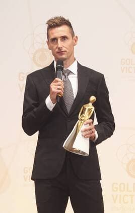 Football, Miroslav Klose receives the Golden Victoria Integration Award