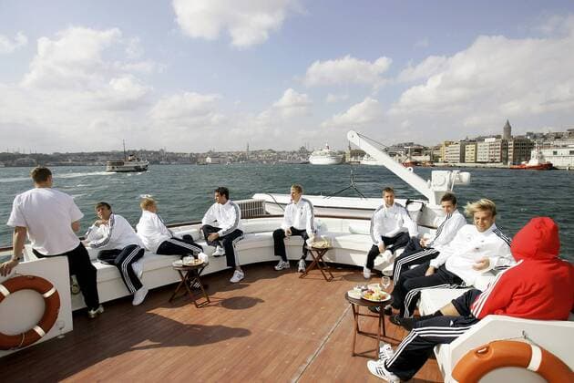Football, The German National Team on the Bosporus in Istanbul