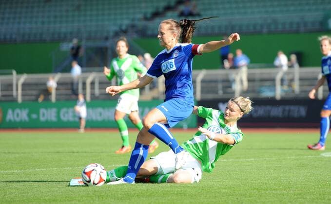 Football, Women, 1. BL, VfL Wolfsburg - 1. FFC Turbine Potsdam