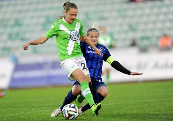Football, Women, Champions League, Stabaek FK - VfL Wolfsburg 2
