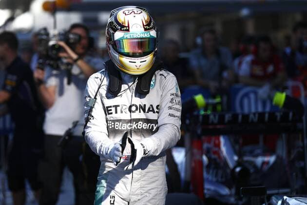 Motorsport, Formula 1, Russian GP, Hamilton takes pole ahead of Bottas and Rosberg