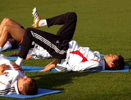 Football, training of the German national team