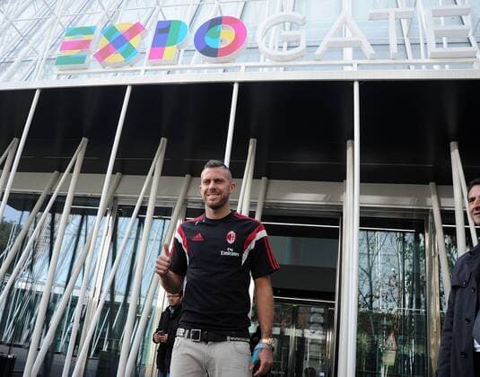 Football, Italy, Pk AC Milan with Jeremy Menez