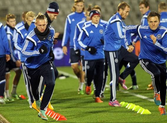 Football, European Championship Qualification, Training National Team Denmark