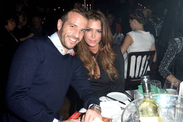 Rafael van der Vaart and Sabia attend the Palazzo premiere in Hamburg