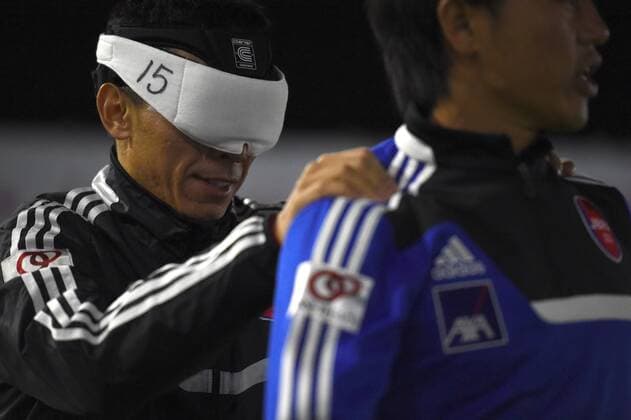 Blind football, World Cup 2014 in Tokyo, Japan - France