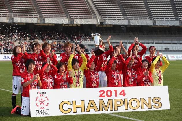 Football, Women, Japan, Urawa Red Diamonds Ladies win the championship