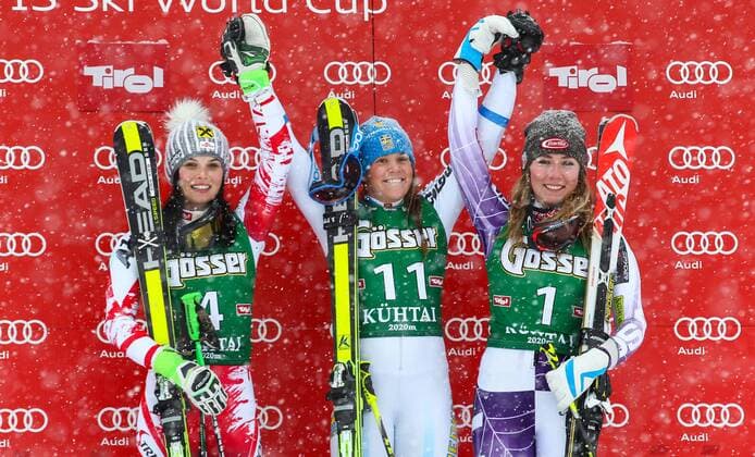 Alpine Skiing, World Cup in Kühtai, Women's Giant Slalom, Award Ceremony