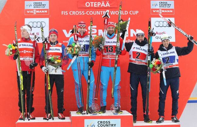 Nordic skiing, cross-country skiing, World Cup in Otepää, sprint, award ceremony team classification