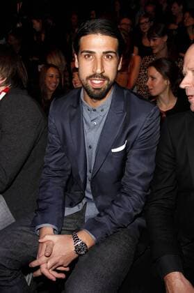 Football, Sami Khedira visits Fashion Week in Berlin