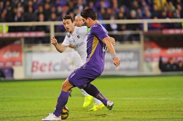 Football, Italy, Coppa Italia, AC Florence - Atalanta Bergamo, Gomez scores twice