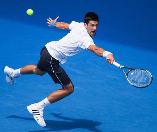 Tennis, Australian Open, Training Novak Djokovic