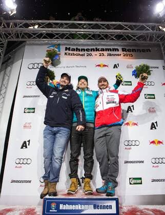 Alpine Skiing, World Cup in Kitzbühel, Men's Downhill Award Ceremony