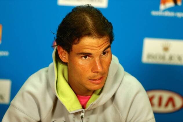 Tennis, Australian Open, Pk with Nadal after the match