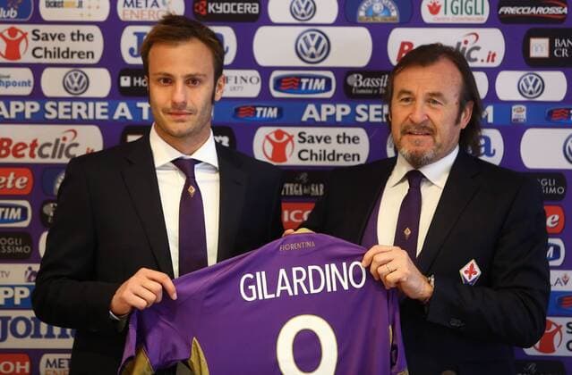 Football, Italy, FC Florence presents new signing Alberto Gilardino