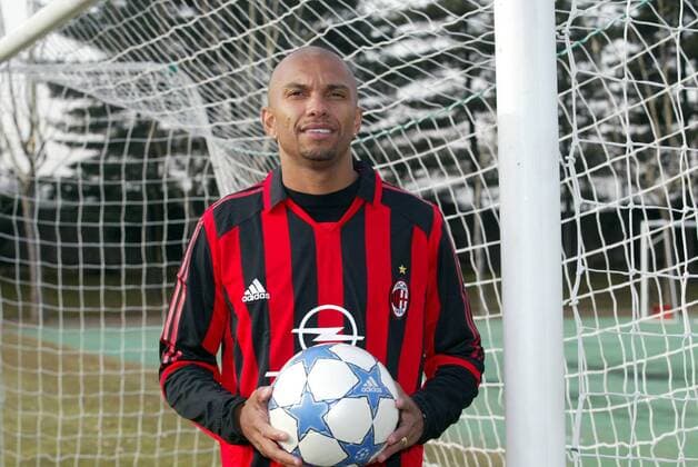 Football, Italy, AC Milan, Press meeting with new signing Marcio Amoroso