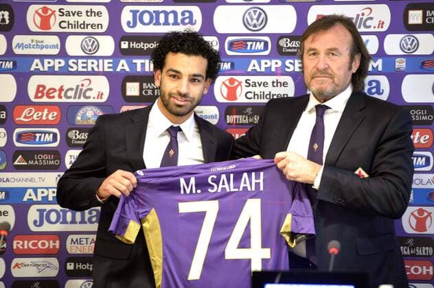 Football, Italy, Serie A, Mohamed Salah unveiled as AC Florence new signing