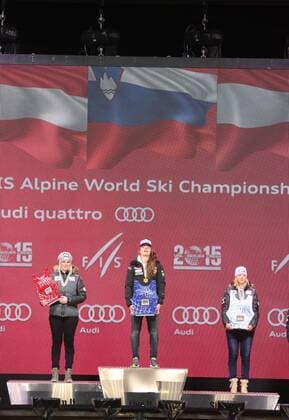 Alpine Skiing, World Championships, Beaver Creek, Alpine Combined Women, Award Ceremony