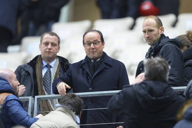 Football, France, President Hollande visits Red Star FC match