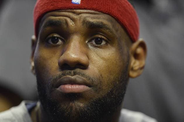 Basketball, NBA Finals, LeBron James and Stephen Curry clash