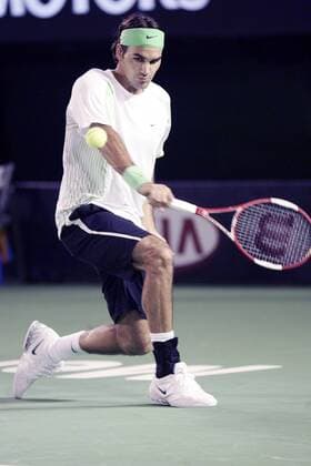 Tennis, Australian Open, Roger Federer beats Nicolas Kiefer in the semi-finals