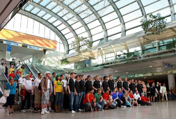 Football, advertising shots of the German national team for T-Com