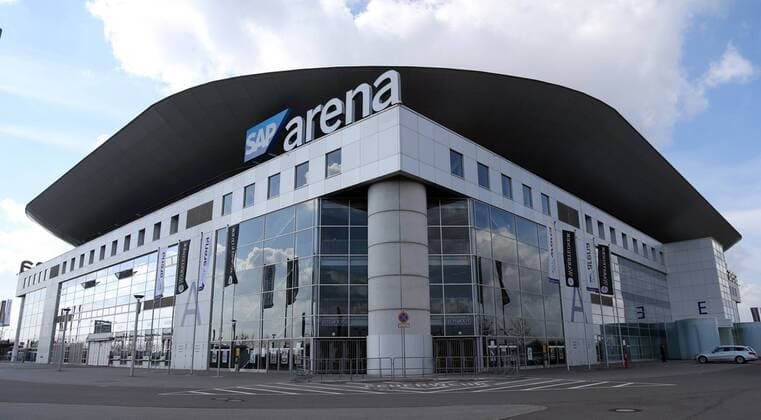 European Handball Championship 2024, sports venue, SAP Arena in Mannheim
