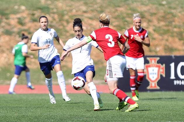 Football, Women, Algarve Cup, Portugal - Denmark