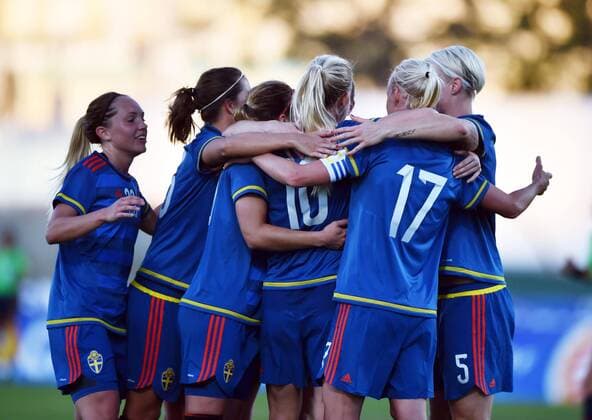 Football, Women, Algarve Cup, Sweden - China