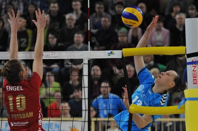 Volleyball, Women, 1. BL Playoffs, VC Wiesbaden - SC Potsdam