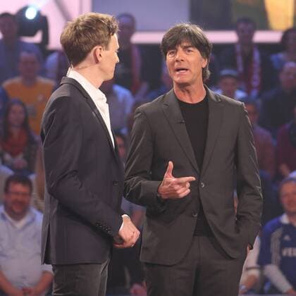 Football, National coach Joachim Löw as guest in the ZDF Sportstudio