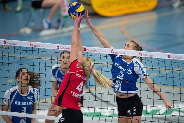 Volleyball, Women, Play-off quarter-finals, USC Münster - Allianz MTV Stuttgart